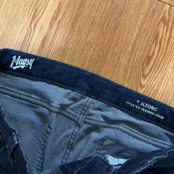 Men’s Mugsy Fultons Dark Blue Stretch Denim Jeans - Picture 4 of 6